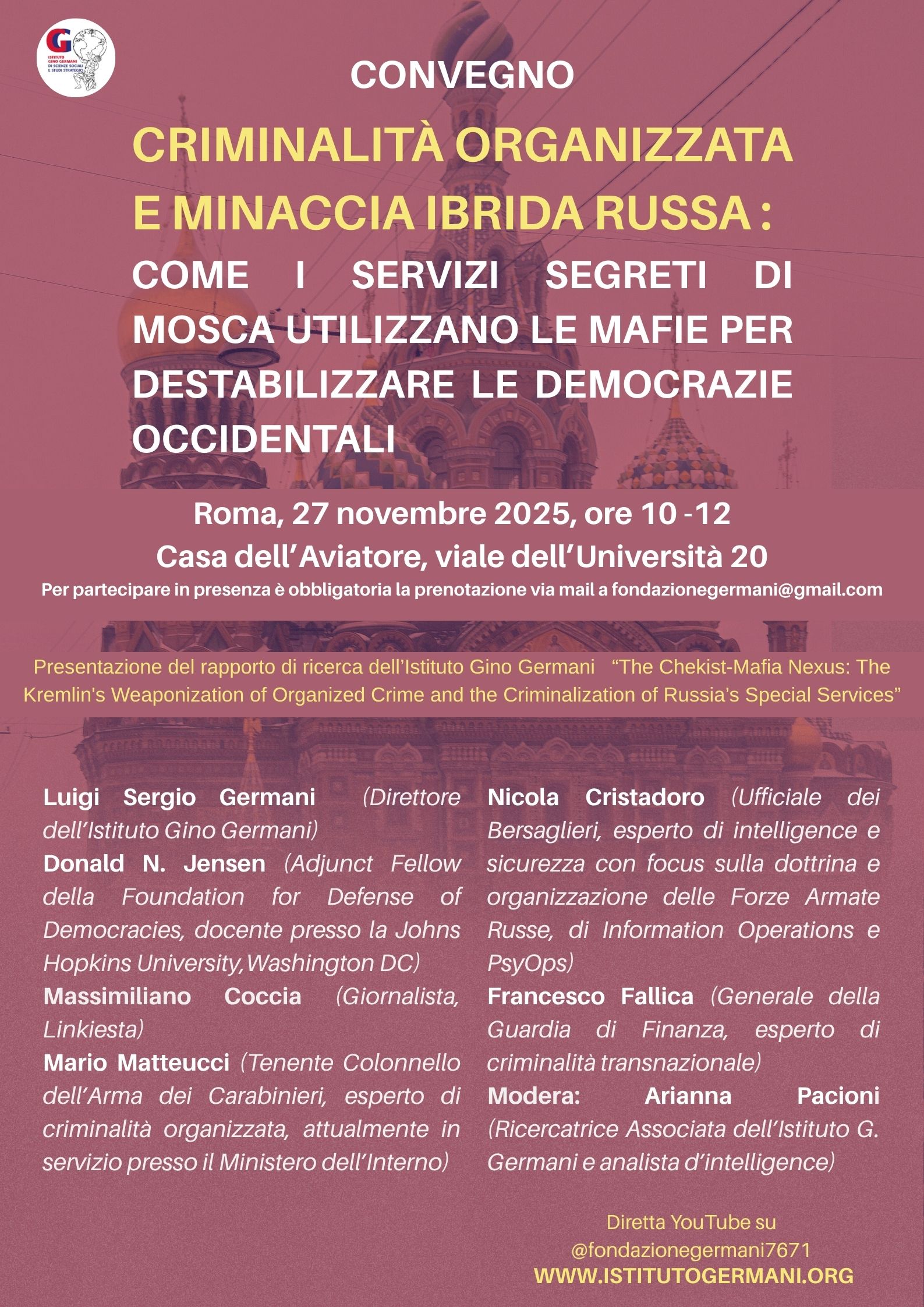 Criminalità organizzata e minaccia ibrida russa: come i servizi segreti di mosca utilizzano le mafie per destabilizzare le democrazie occidentali